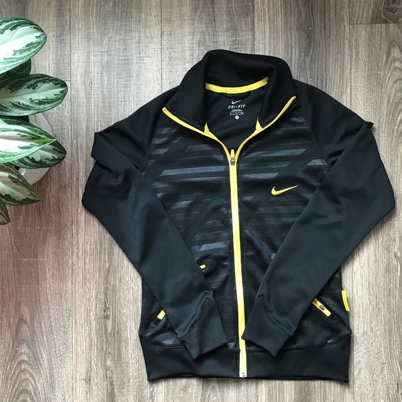 Nike Other - Black and yellow Nike Dri-Fit Jacket